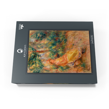Woman in Pink and Yellow in a Landscape (Femme en rose et jaune dans un paysage) (1917-1919) by Pierre-Auguste Renoir 1000 Jigsaw Puzzle box view1