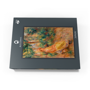 Woman in Pink and Yellow in a Landscape (Femme en rose et jaune dans un paysage) 1917-1919 by Pierre-Auguste Renoir 100 Jigsaw Puzzle box view1