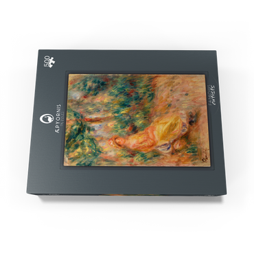 Woman in Pink and Yellow in a Landscape (Femme en rose et jaune dans un paysage) 1917-1919 by Pierre-Auguste Renoir 500 Jigsaw Puzzle box view1