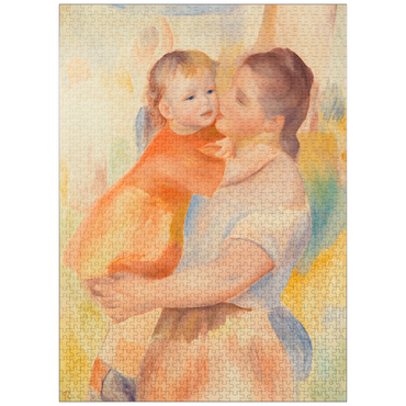 puzzleplate Washerwoman and Child (La Blanchisseuse et son enfant) (1886) by Pierre-Auguste Renoir 1000 Jigsaw Puzzle