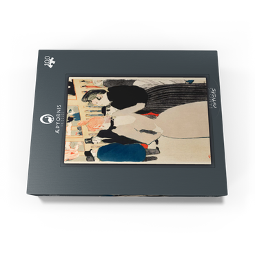 At the Moulin Rouge: La Goulue and Her Sister 1892 by Henri de Toulouse-Lautrec 100 Jigsaw Puzzle box view1