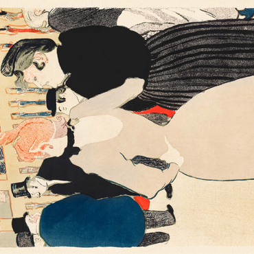 At the Moulin Rouge: La Goulue and Her Sister 1892 by Henri de Toulouse-Lautrec 100 Jigsaw Puzzle 3D Modell