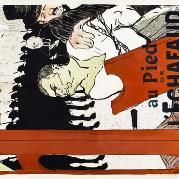 Au Pied de l'Echafaud (1893) by Henri de Toulouse-Lautrec 1000 Jigsaw Puzzle 3D Modell