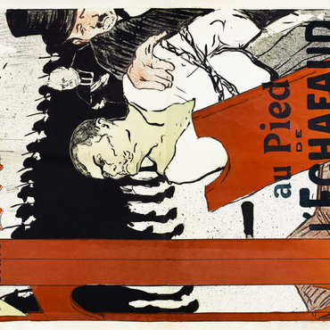 Au Pied de l'Échafaud 1893 by Henri de Toulouse-Lautrec 100 Jigsaw Puzzle 3D Modell