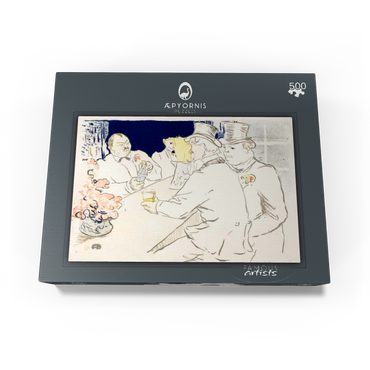 The Irish and American Bar Rue Royale 1896 by Henri de Toulouse-Lautrec 500 Jigsaw Puzzle box view1