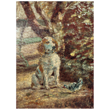puzzleplate The Artists Dog Flèche ca.1881 by Henri de Toulouse-Lautrec 500 Jigsaw Puzzle