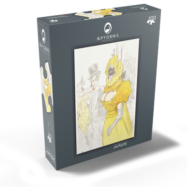 Affiche Au Bal des Etudiants 1900 by Henri de Toulouse-Lautrec 100 Jigsaw Puzzle box view1