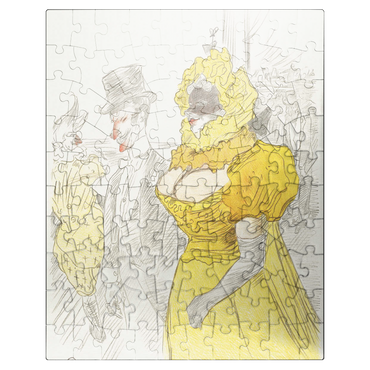 puzzleplate Affiche Au Bal des Etudiants 1900 by Henri de Toulouse-Lautrec 100 Jigsaw Puzzle