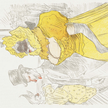 Affiche Au Bal des Etudiants 1900 by Henri de Toulouse-Lautrec 100 Jigsaw Puzzle 3D Modell