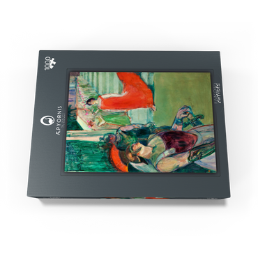The Opera Messalina at Bordeaux (Messaline descend l'escalier bordé de figurants) (ca. 1900-1901) by Henri de Toulouse-Lautrec 1000 Jigsaw Puzzle box view1