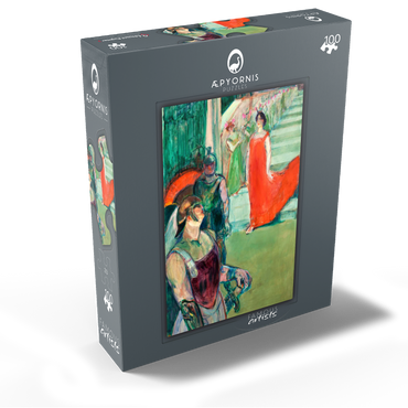 The Opera 'Messalina' at Bordeaux (Messaline descend l'escalier bordé de figurants) by Henri de Toulouse-Lautrec 100 Jigsaw Puzzle box view1