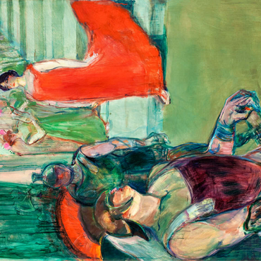 The Opera 'Messalina' at Bordeaux (Messaline descend l'escalier bordé de figurants) by Henri de Toulouse-Lautrec 100 Jigsaw Puzzle 3D Modell