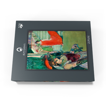 The Opera 'Messalina' at Bordeaux (Messaline descend l'escalier bordé de figurants) by Henri de Toulouse-Lautrec 500 Jigsaw Puzzle box view1