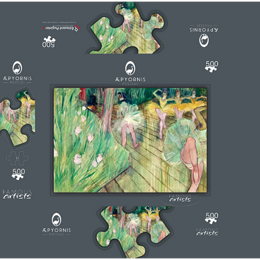 Henri de Toulouse-Lautrec Ballet Scene 1886 500 Jigsaw Puzzle box 3D Modell