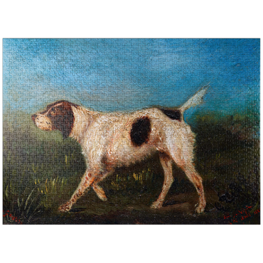 puzzleplate Henri de Toulouse-Lautrec, La Gousse (1880) dog painting 1000 Jigsaw Puzzle