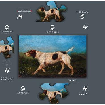 Henri de Toulouse-Lautrec La Gousse 1880 100 Jigsaw Puzzle box 3D Modell