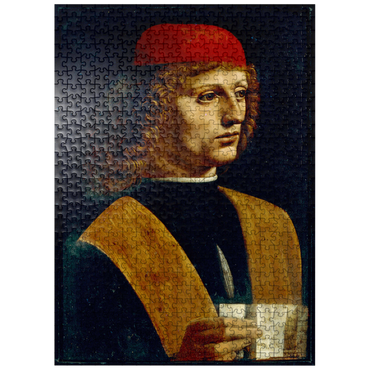puzzleplate Portrait of a young man by Leonardo da Vinci 500 Jigsaw Puzzle