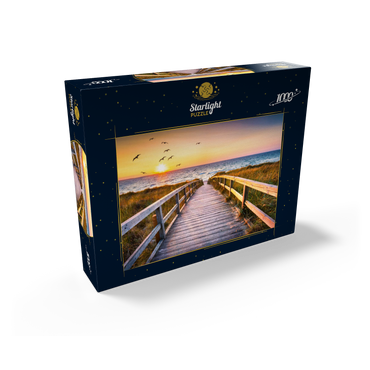 Sunset on dune beach, North Sea 1000 Jigsaw Puzzle box view1