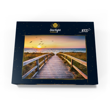 Sunset on dune beach, North Sea 1000 Jigsaw Puzzle box view1