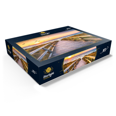 Sunset on Dune Beach in the North Sea 100 Jigsaw Puzzle box view1