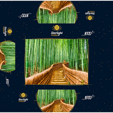 Kyoto, Japan in bamboo forest 1000 Jigsaw Puzzle box 3D Modell