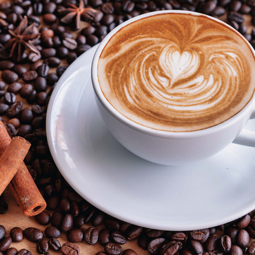 A cup of hot coffee with coffee beans 1000 Jigsaw Puzzle 3D Modell