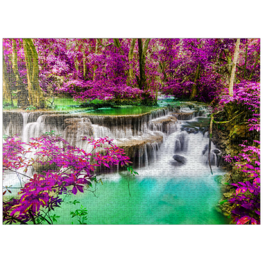puzzleplate Huay Mae Khamin Waterfall, Thailand 1000 Jigsaw Puzzle