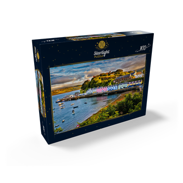 View of Portree before sunset Isle of Skye Scotland 100 Jigsaw Puzzle box view1