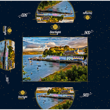 View of Portree before sunset Isle of Skye Scotland 500 Jigsaw Puzzle box 3D Modell