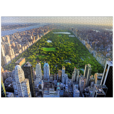 puzzleplate Aerial view of Central Park, Manhattan, New York 1000 Jigsaw Puzzle