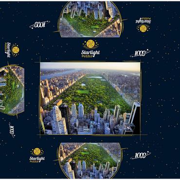 Aerial view of Central Park, Manhattan, New York 1000 Jigsaw Puzzle box 3D Modell