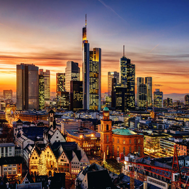Frankfurt am Main by night Germany 500 Jigsaw Puzzle 3D Modell