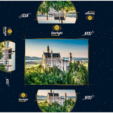 Neuschwanstein Castle, Bavaria, Germany 1000 Jigsaw Puzzle box 3D Modell