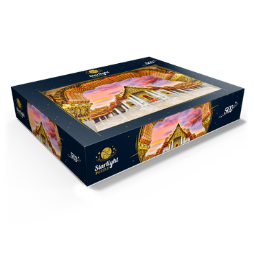 Marble temple in Bangkok Thailand 500 Jigsaw Puzzle box view1