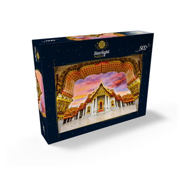 Marble temple in Bangkok Thailand 500 Jigsaw Puzzle box view1