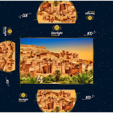 Kasbah Ait Ben Haddou Morocco 100 Jigsaw Puzzle box 3D Modell