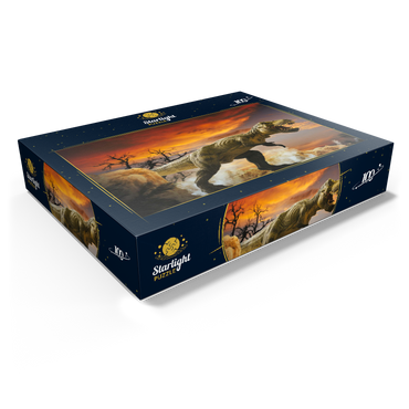 Dinosaur Art Mountain Landscape 100 Jigsaw Puzzle box view1