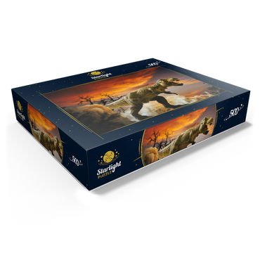 Dinosaur Art Mountain Landscape 500 Jigsaw Puzzle box view1