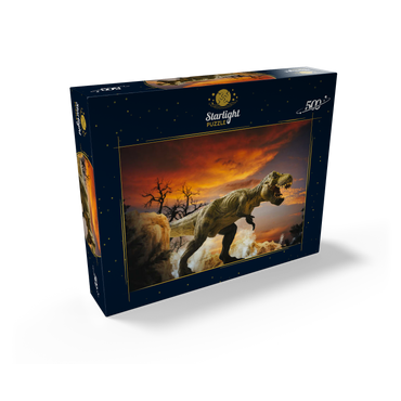 Dinosaur Art Mountain Landscape 500 Jigsaw Puzzle box view1