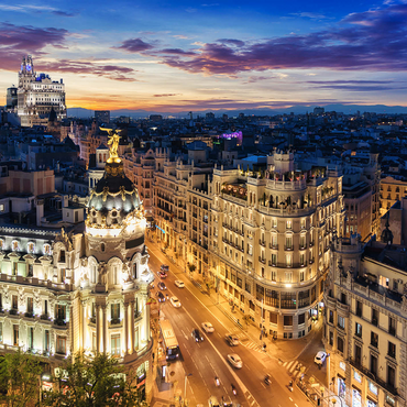 Madrid skyline, Spain 1000 Jigsaw Puzzle 3D Modell
