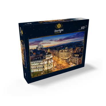Madrid skyline Spain 100 Jigsaw Puzzle box view1