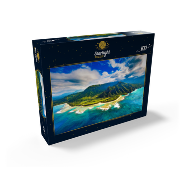 Aerial view on Na Pali coast Kauai Hawaii 100 Jigsaw Puzzle box view1