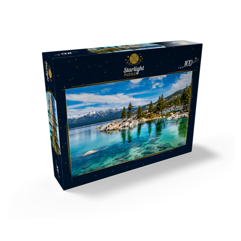 The beautiful crystal clear waters of Lake Tahoe 100 Jigsaw Puzzle box view1