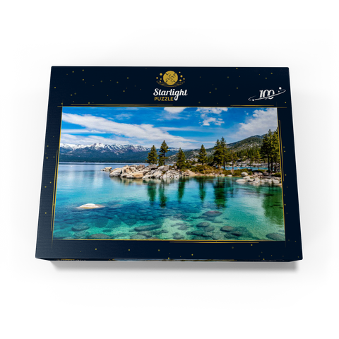 The beautiful crystal clear waters of Lake Tahoe 100 Jigsaw Puzzle box view1
