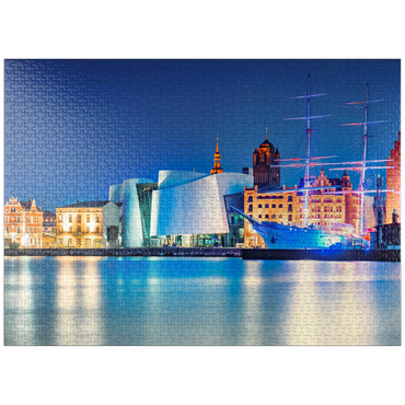 puzzleplate Hanseatic City of Stralsund, Mecklenburg-Western Pomerania, Germany 1000 Jigsaw Puzzle