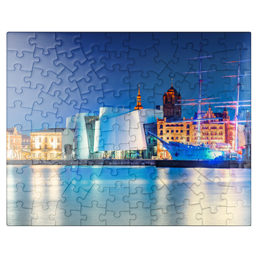 puzzleplate Hanseatic City of Stralsund Mecklenburg-Western Pomerania Germany 100 Jigsaw Puzzle