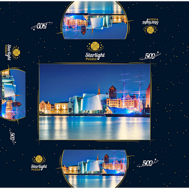 Hanseatic City of Stralsund Mecklenburg-Western Pomerania Germany 500 Jigsaw Puzzle box 3D Modell