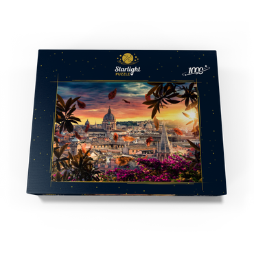 Beautiful sunset over the city of Rome in the evening 1000 Jigsaw Puzzle box view1