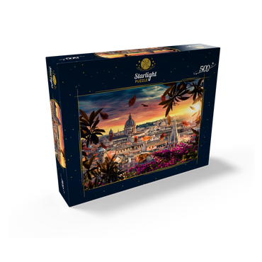 Beautiful sunset over the city of Rome in the evening 500 Jigsaw Puzzle box view1