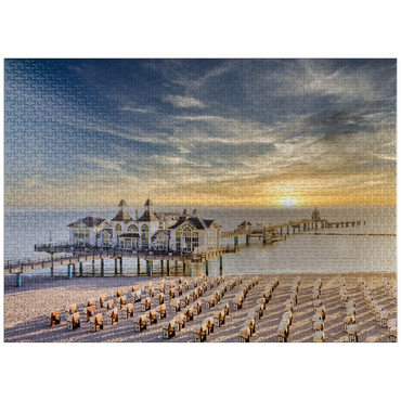 puzzleplate Sellin pier, Rügen island in Germany 1000 Jigsaw Puzzle